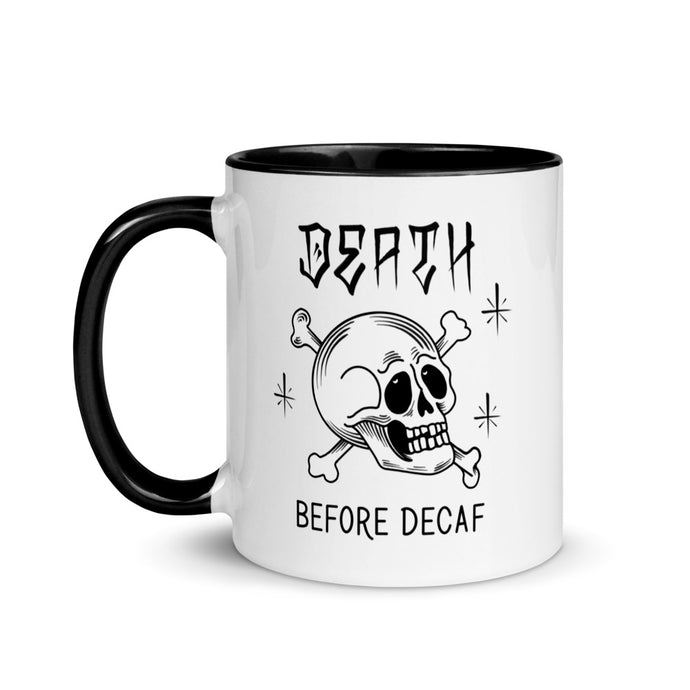 death before decaf mug