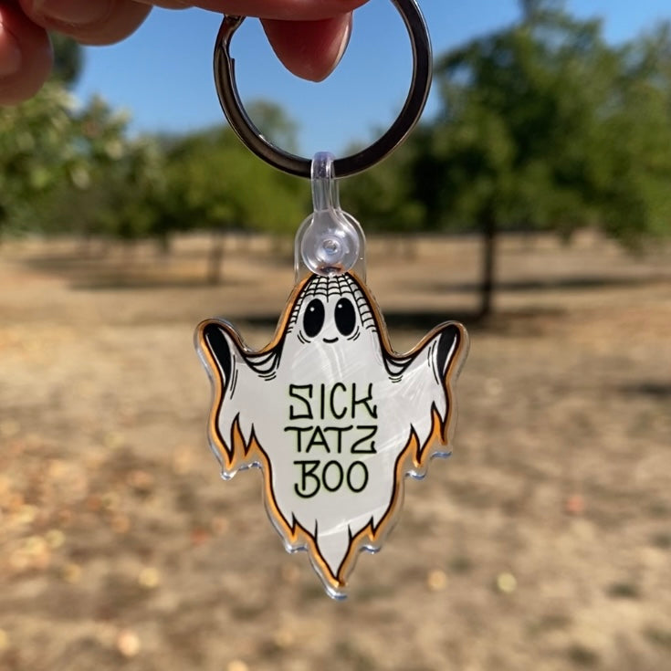Sick Tatz Ghost Acrylic Keychain