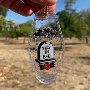 Motel Keychain - Stay in Bed