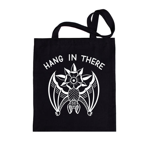 Tote Bag - Hang in There Bat (black)