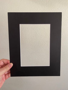 8x10 Black Mat (for 5x7 Prints)