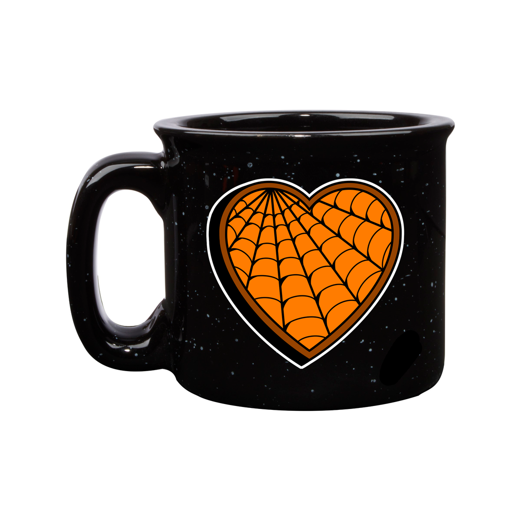 Spiderweb Heart Mug