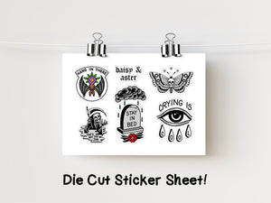 4x6" Die Cut Sticker Sheet