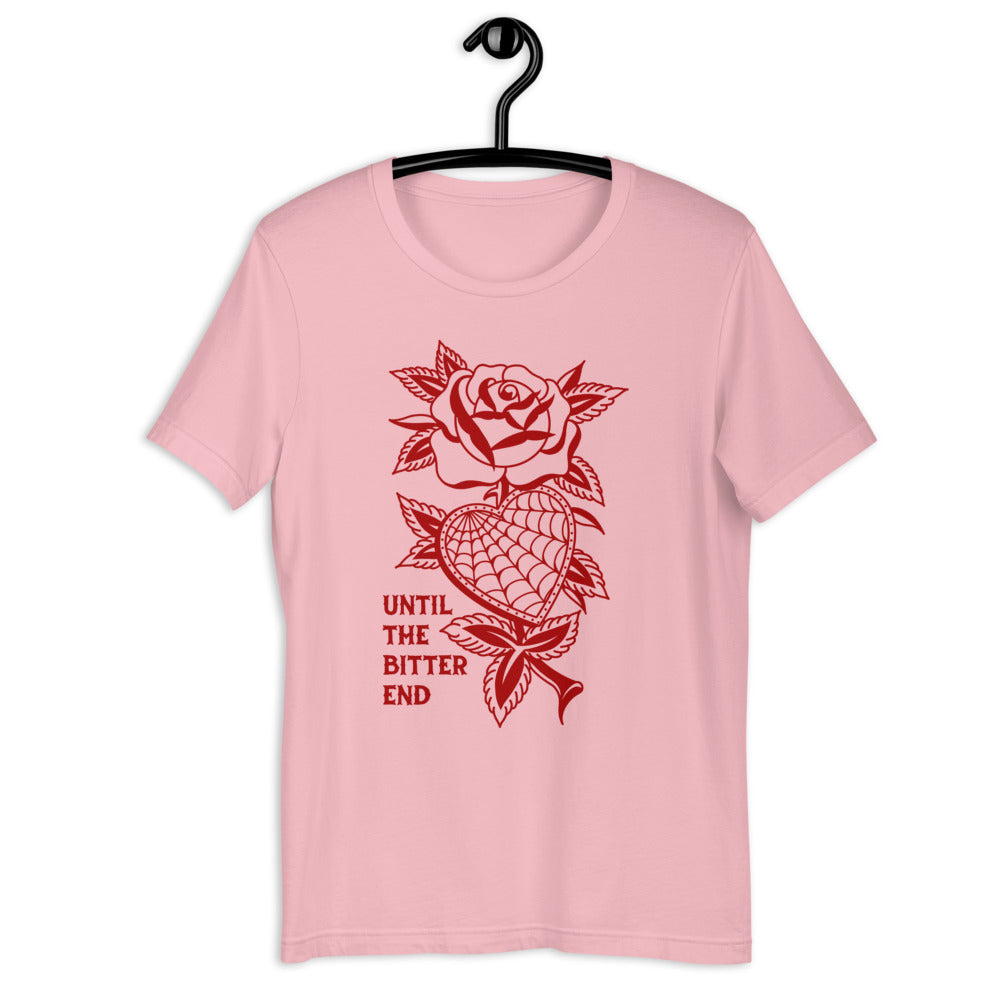 SECONDS Until the Bitter End T-Shirt - Pink/Red